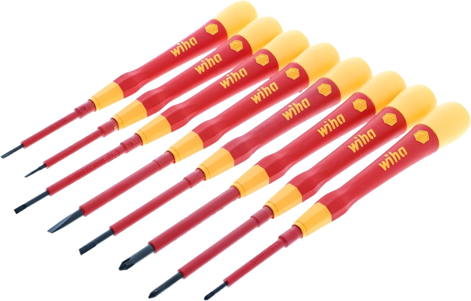 Wiha Tools 32088 8 Piece Insulated PicoFinish Precision Screwdriver Set