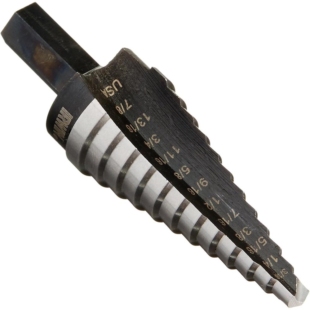 Irwin 10234 Unibit4 3/16-Inch to 7/8-Inch 3/8-Inch Shank Step Drill Bit