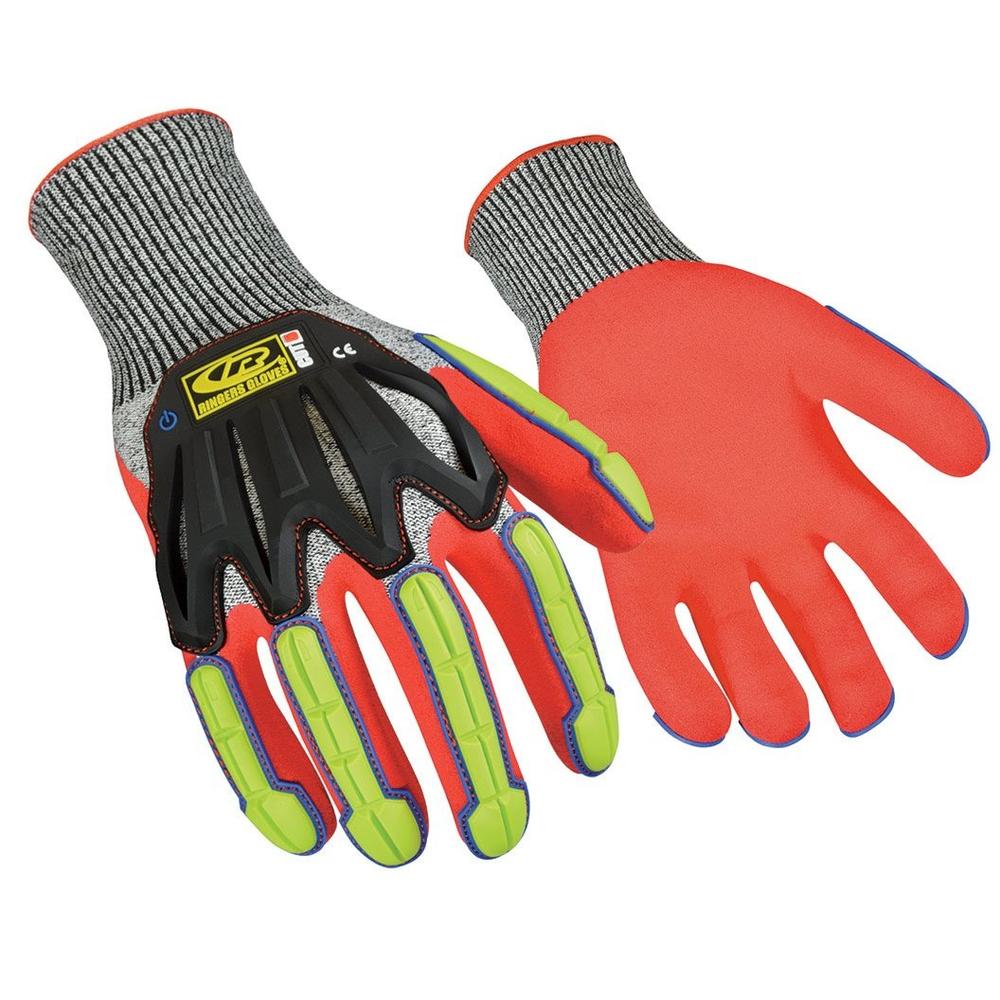 Ringers Gloves 065T-12 Nitrile Dipped Impact Protection Gloves - XX-Large