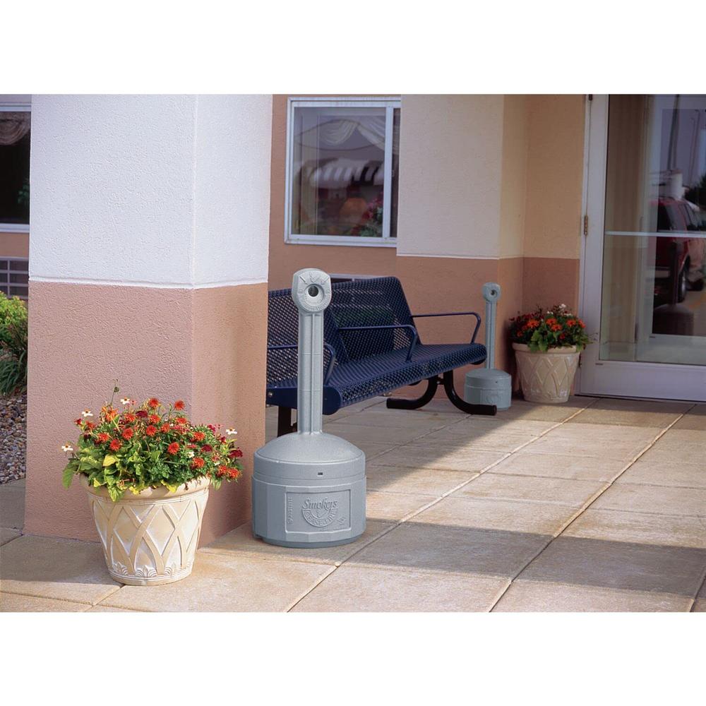 Tobeq 400-26800 FUMEURS CESSER LE FEU CIGARETTE RÉCEPTACLE - GRIS ÉTAIN