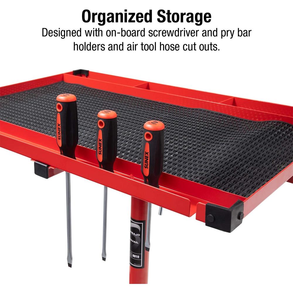 Sunex 8019 Heavy Duty Adjustable Work Table with Drawer