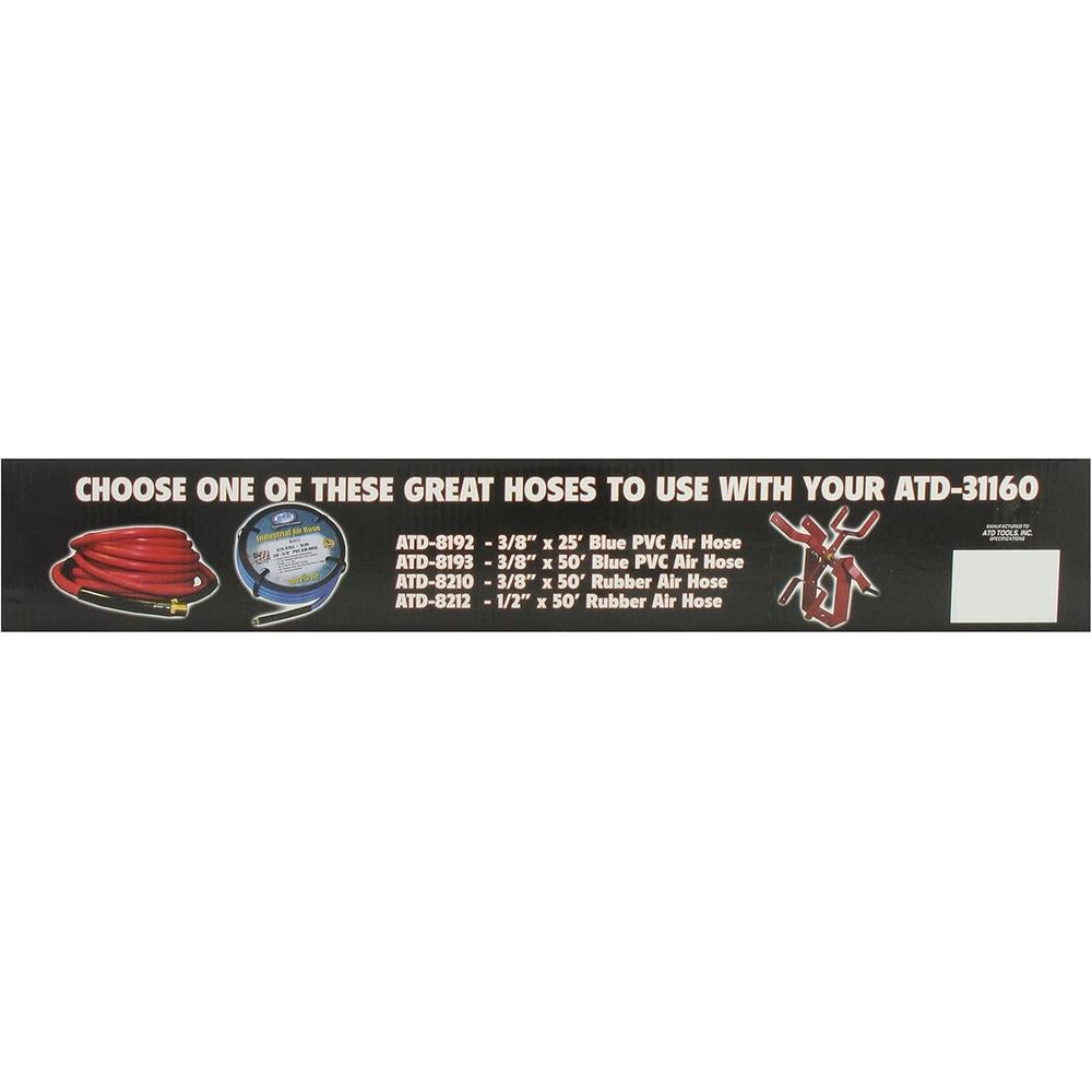 ATD Tools 31160 Manual Air Hose Reel