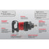 Chicago Pneumatic 7782-SP6 CP1" Impact #5 Spline 6" Enclume
