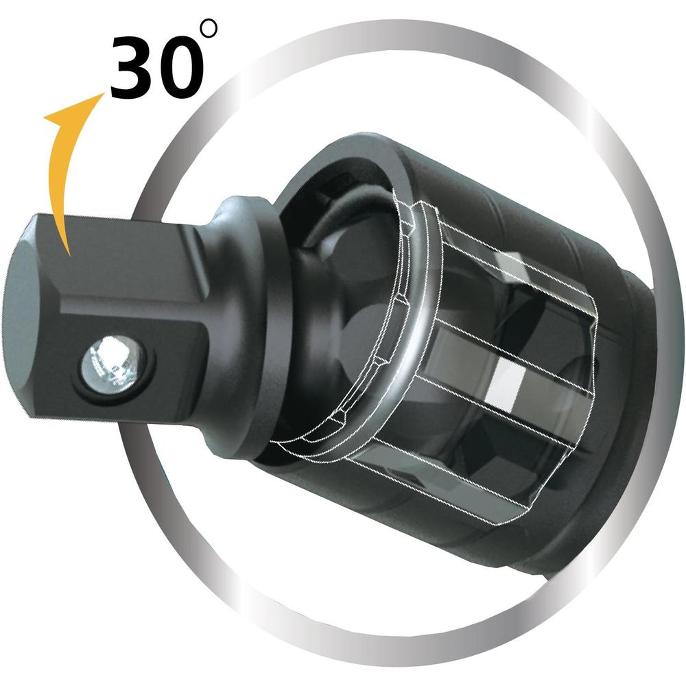 Titan Tools 48158 3/8" X 1/2" Drive Locking Wobble Increasing Adapter