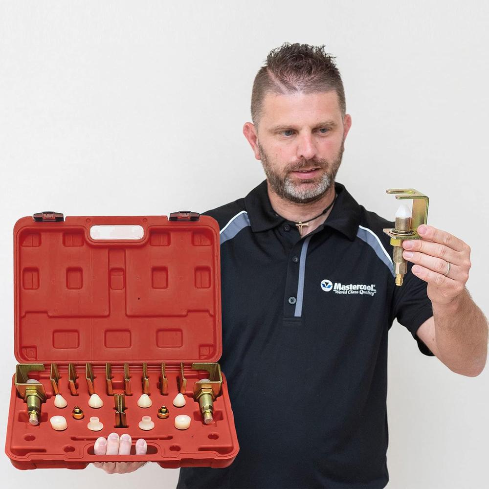 Mastercool 69925 Automotive Multiple Flushing & Leak Test Adapter Kit For Flush Machine