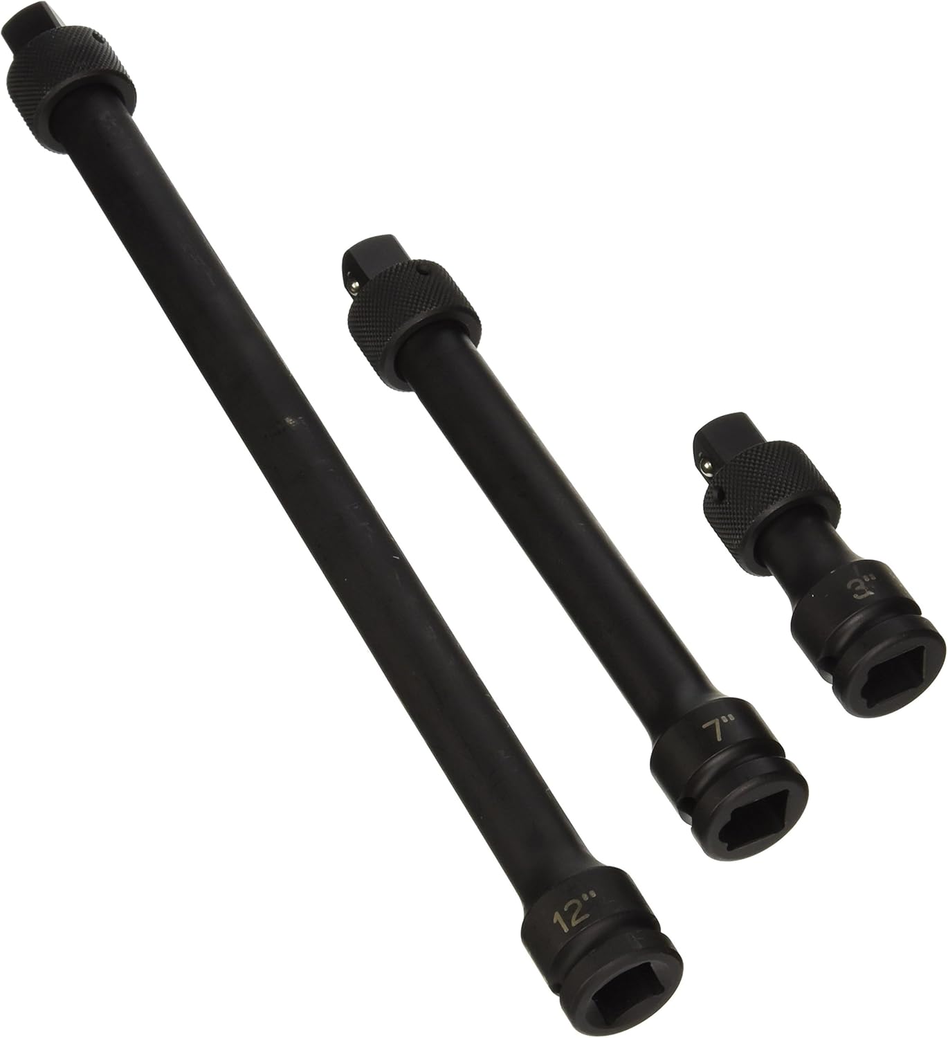 Gris Pneumatique 2203QL 1/2" Dr. 3pc Ensemble d'extension de verrouillage à impact