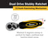 Titan Tools 12051 3/8 In. And 1/2 In. Drive Stubby Ratchet