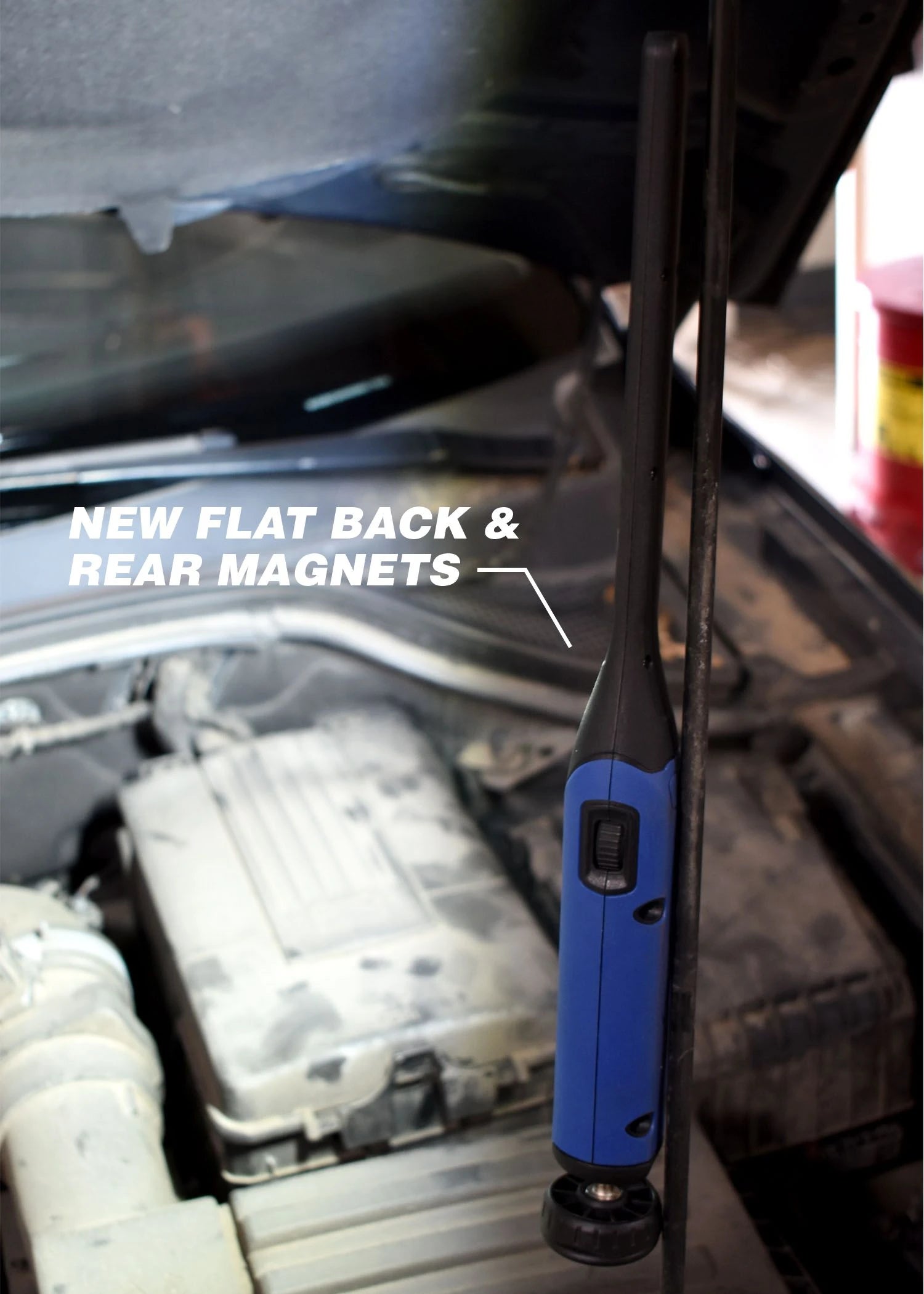 Astro Pneumatic 72SL Slim Light new flat back and rear magnets mounted on vehicle strut
