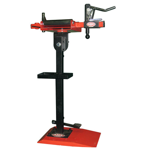 AME International 73080 Floor Mount Tire Spreader with Stand, full product view