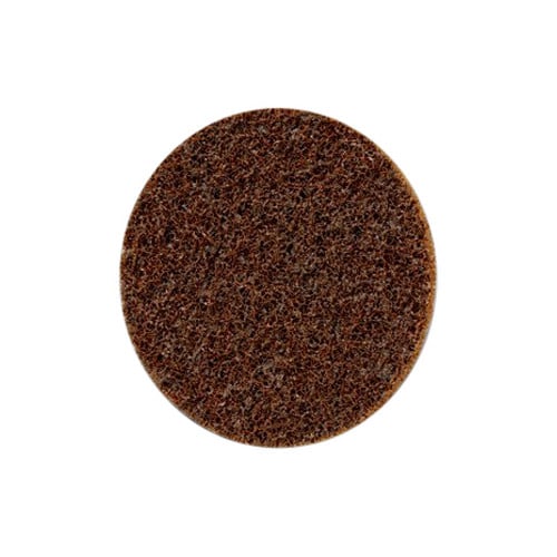 3M 7482 Scotch-Brite Roloc 4-Inch Coarse Surface Conditioning Disc Brown Top View
