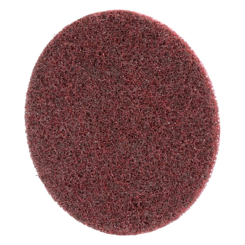 3M Scotch-Brite Roloc 4-Inch Medium Aluminum Oxide Surface Conditioning Disc, Maroon, Non-Woven, Quick Change TR Attachment