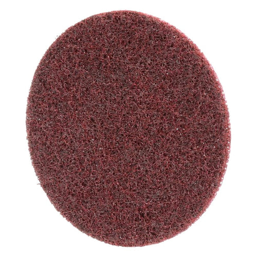 3M Scotch-Brite Roloc 4-Inch Medium Aluminum Oxide Surface Conditioning Disc, Maroon, Non-Woven, Quick Change TR Attachment
