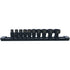 Astro Pneumatic 78110 10-Piece 1/4" Drive Low Profile Nano Impact Sockets SAE on storage rail
