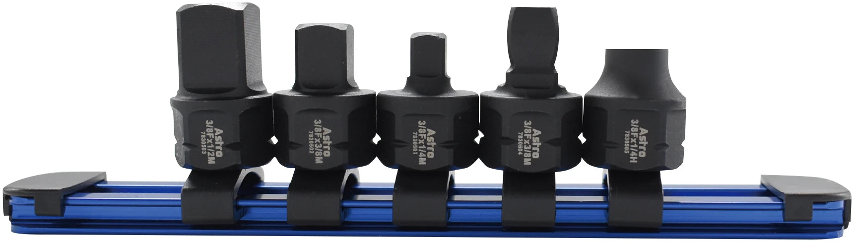 Astro Pneumatic 78305 5pc 3/8" Nano Drive Size Adapter Set
