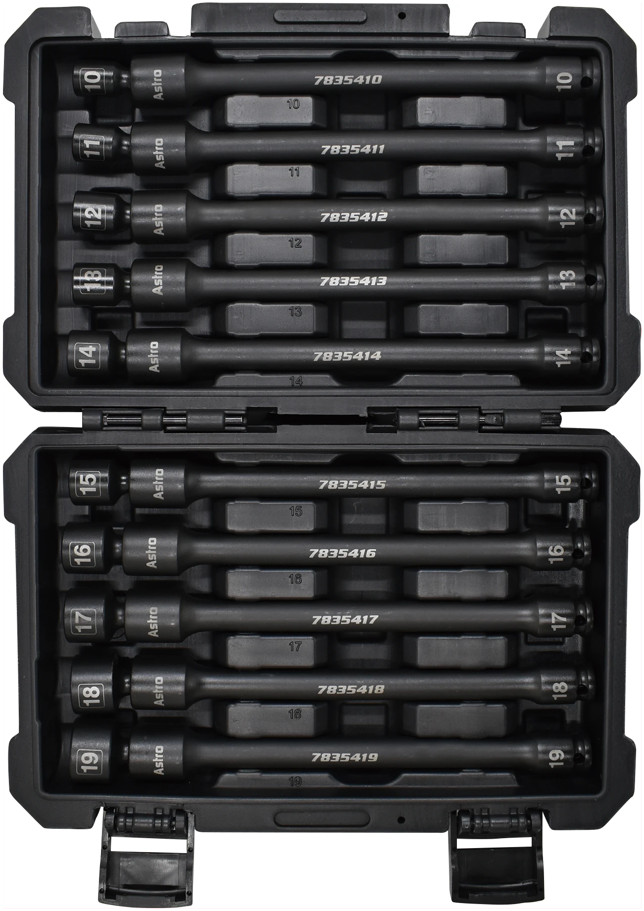 Astro Pneumatic 78354 10pc 3/8" Drive Pinless Torque-Saver Impact Extension Socket Set