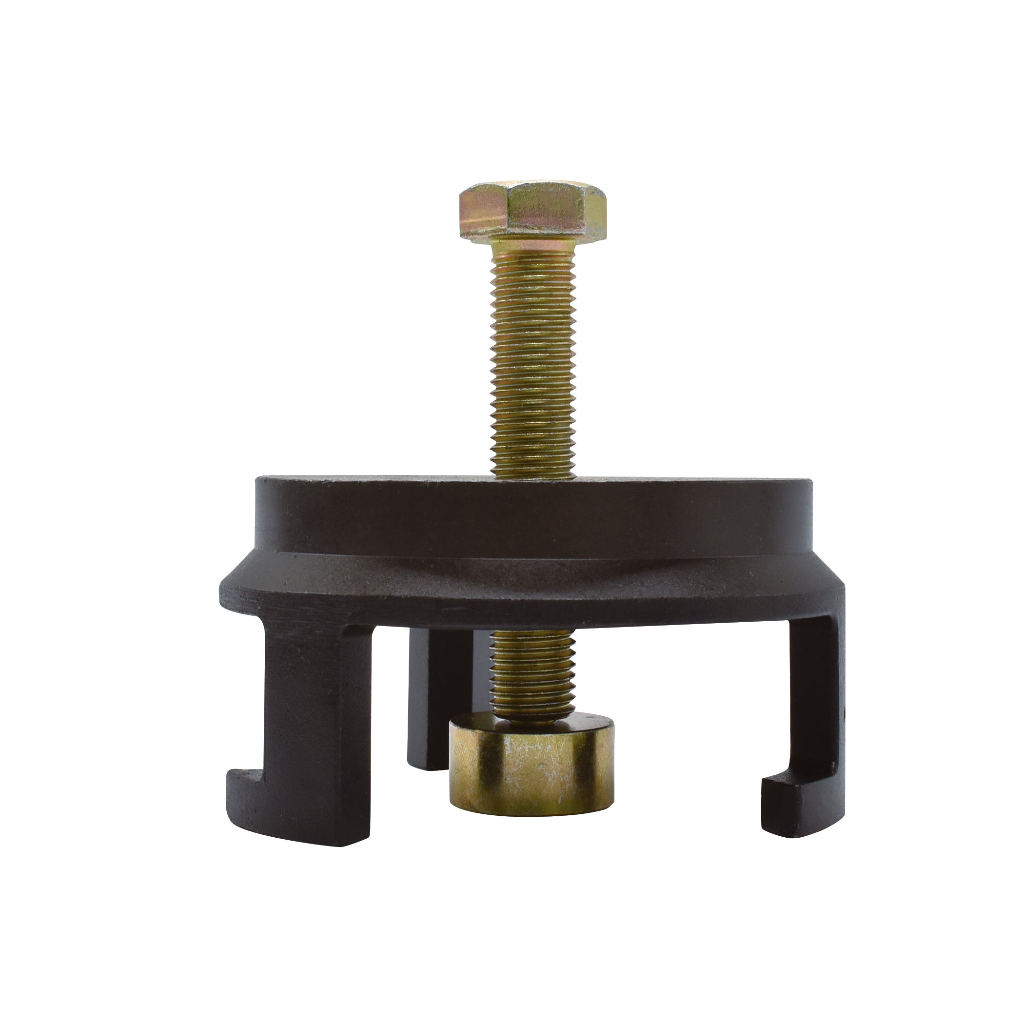 Astro Pneumatic 78450 HD Harmonic Crank Pulley Puller, side view showing three-jaw claw design with drive bolt assembly
