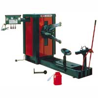 Coats HIT5000 Heavy-Duty Truck Tire Changer 8090000, 220V 1PH, full view with hydraulic swing arm and accessories