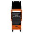 Homak TECH Automotive Diagnostic Service Cart front view, orange and black