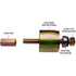 Astro Pneumatic 78825HD Grade 9 nut, gold zinc coated drive bolt, and heavy-duty thrust bearing detail exploded view