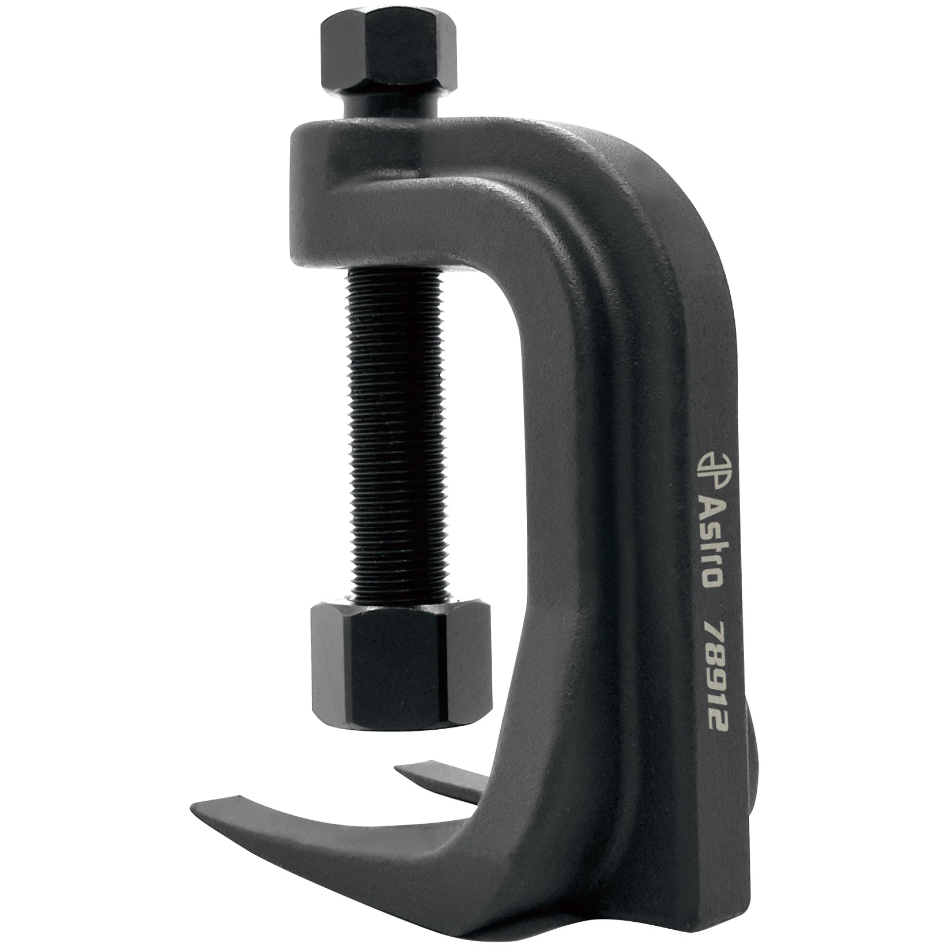 Astro Pneumatic 78912 Low Profile Ball Joint Separator, angled front view showing forged body and threaded screw