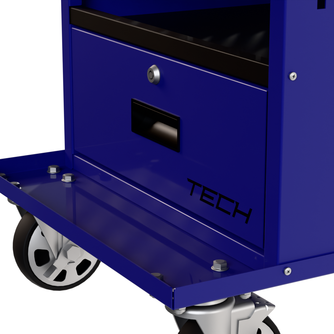 Homak BB06019020 TECH Mobile Diagnostic Cart Blue View 8