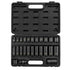 Sunex Tools 3326 25-Piece 3/8 In Drive SAE 12-Point Master Impact Socket Set open in black blow-molded case