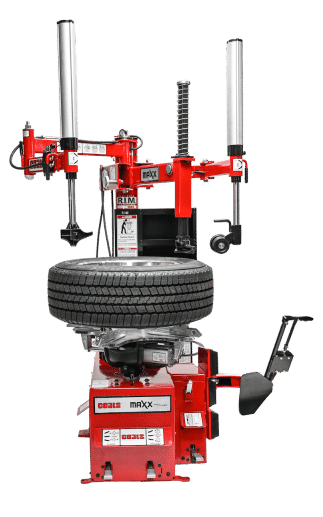 Coats Maxx 80 800MAXX80 Rim Clamp Tire Changer Machine full view with Robo-Arm