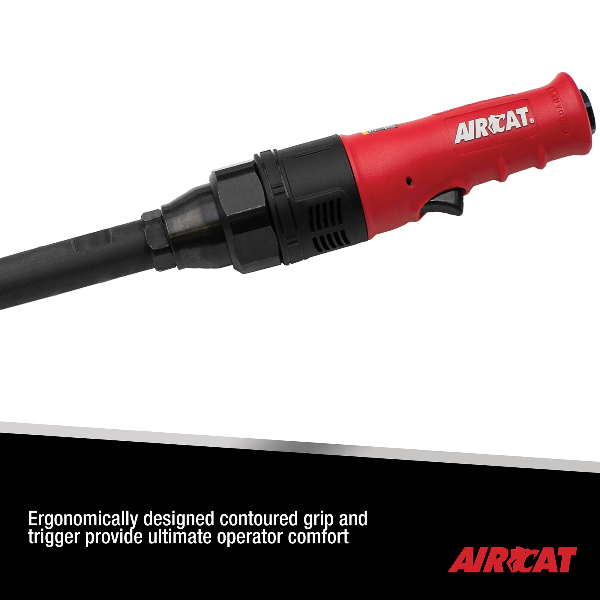 Aircat 805-HT-22-5 close-up of ergonomically designed contoured grip and trigger