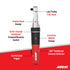 Aircat 809-SH-5 labeled diagram: Sealed Head, Low Profile Flat Head, Quick Change Forward/Reverse Switch, Comfortable Trigger, 360 Degree Exhaust Deflector