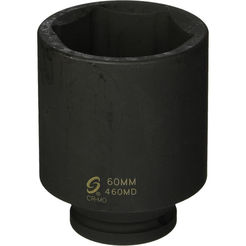 Sunex Tools 460MD 3/4 in. Drive Deep 6 Point Metric Impact Socket, 60-mm
