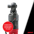Aircat 810-RW close-up of ratchet head with callout showing 50 ft-lb maximum torque and 550 RPM free speed
