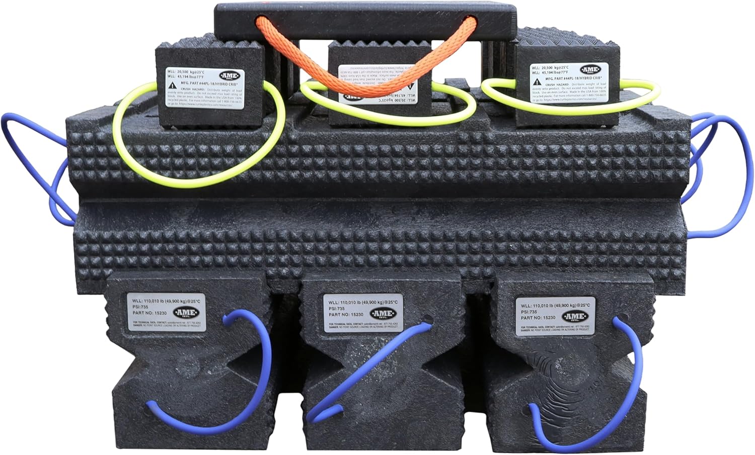 AME International 15255 FR Super Stacker Cribbing Set with Jack Plate