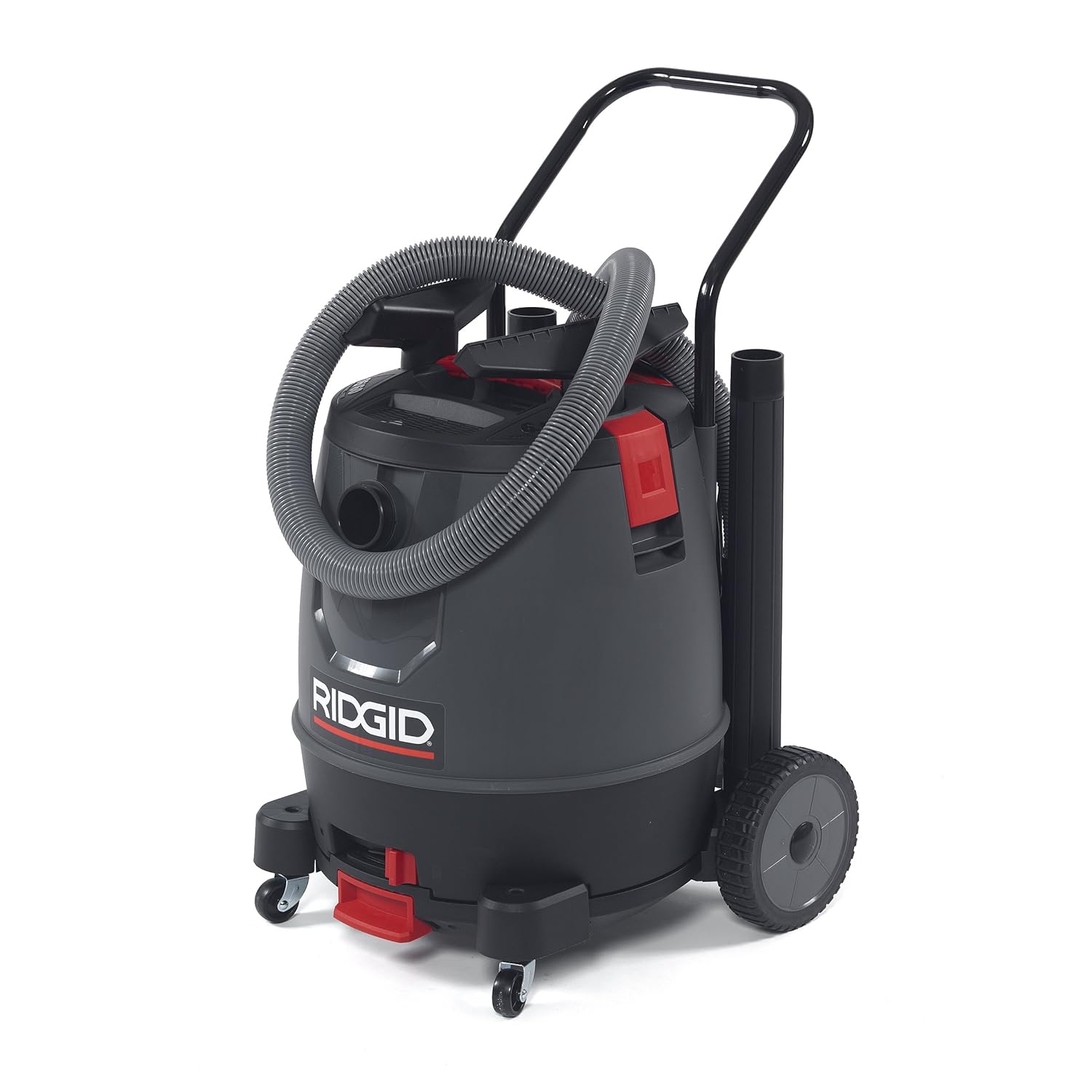 Ridgid 50338 1650RV Aspirateur sec/humide à moteur sur fond, 16 gal, rouge