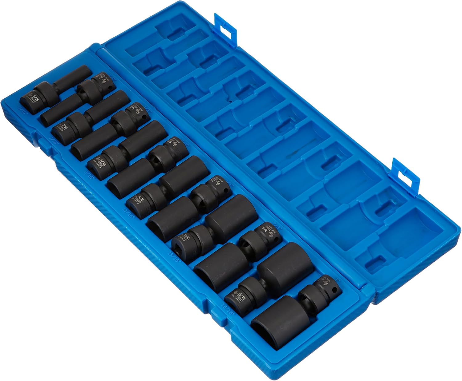 Grey Pneumatic 1212UD 3/8" Dr. 12 Pc. Deep Length Fract. Univ. Set