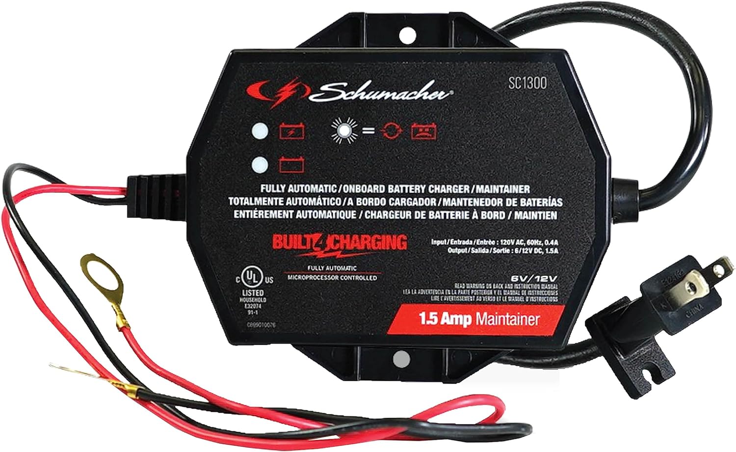 Schumacher Electric SC1300 1.5 Amp Battery Charger/Maintainer