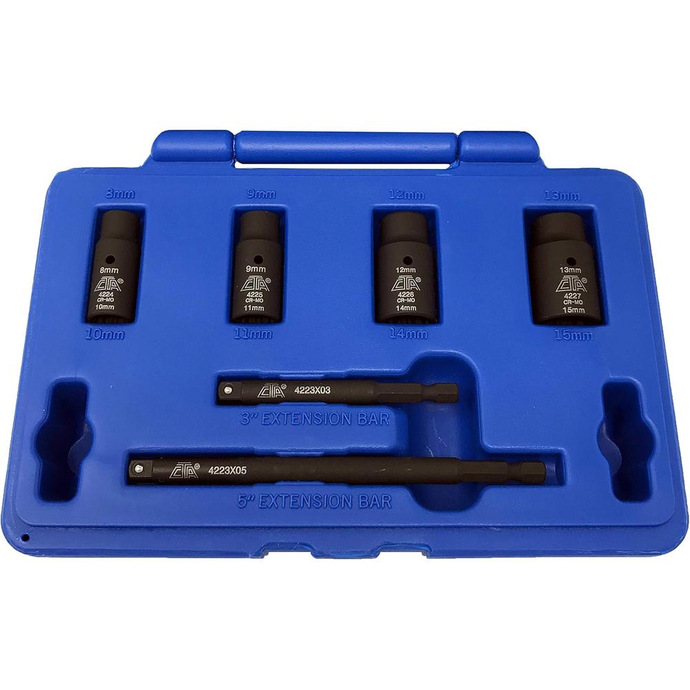 CTA Tools 4223 6-Pc Mini Metric Flip Socket Set