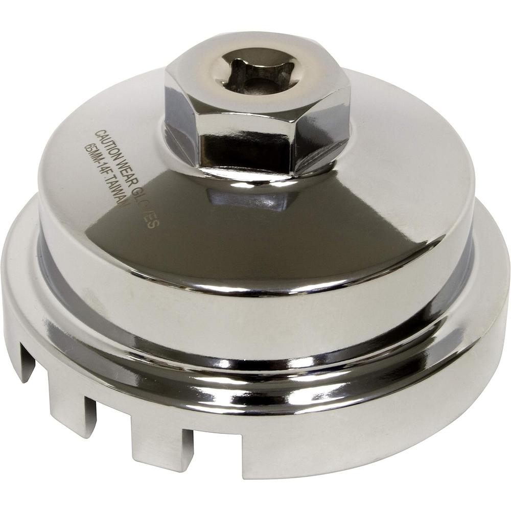 Lisle 61040 65mm 14 Flute End Cap Wrench for Toyota