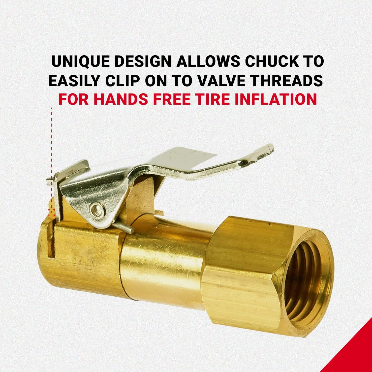 Milton Industries S-697-2 Chuck Clip with 1/4" FNPT, European Style