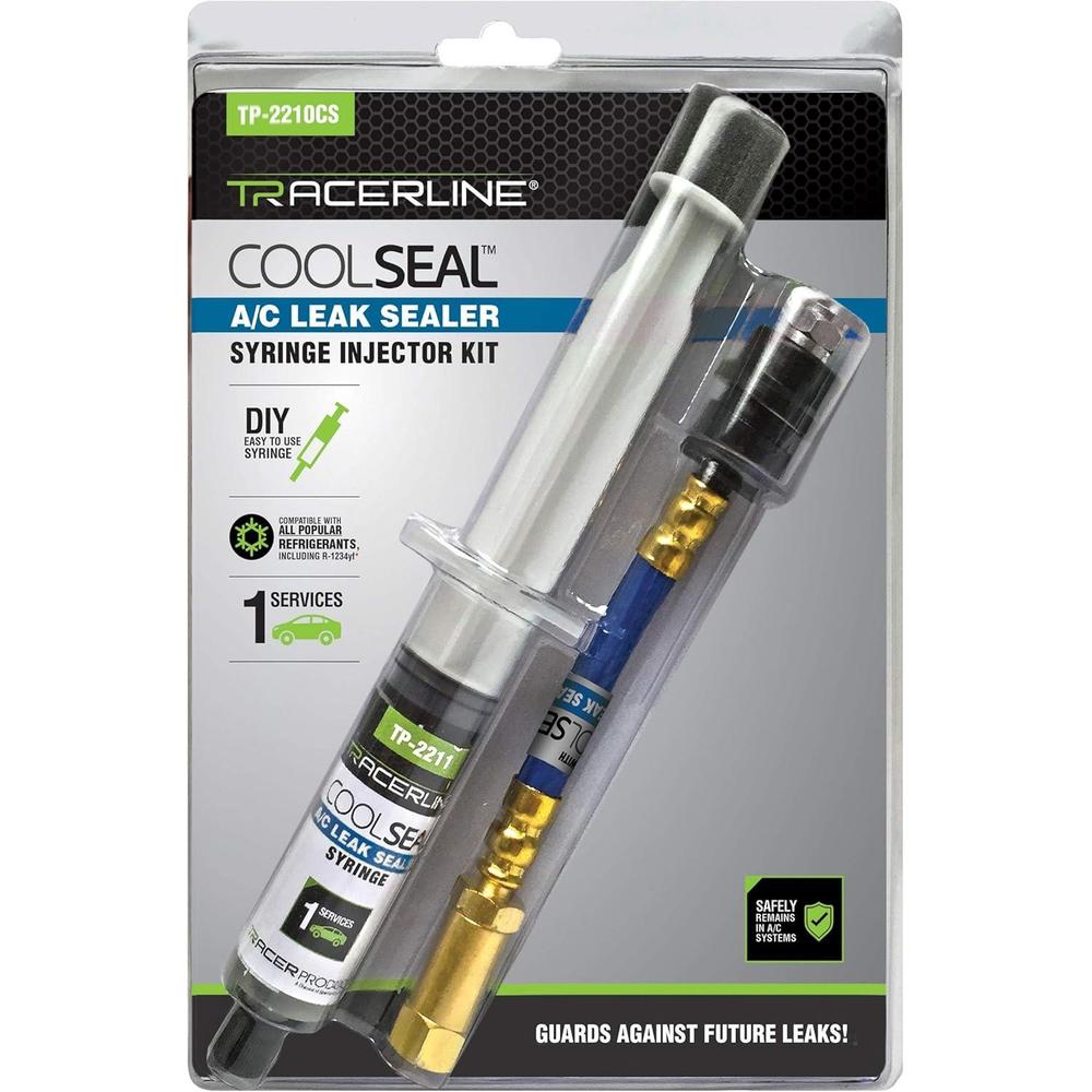 Tracerline Spectronics TP-2210CS Cool Seal A/C Leak Sealer Syringe Injector Kit