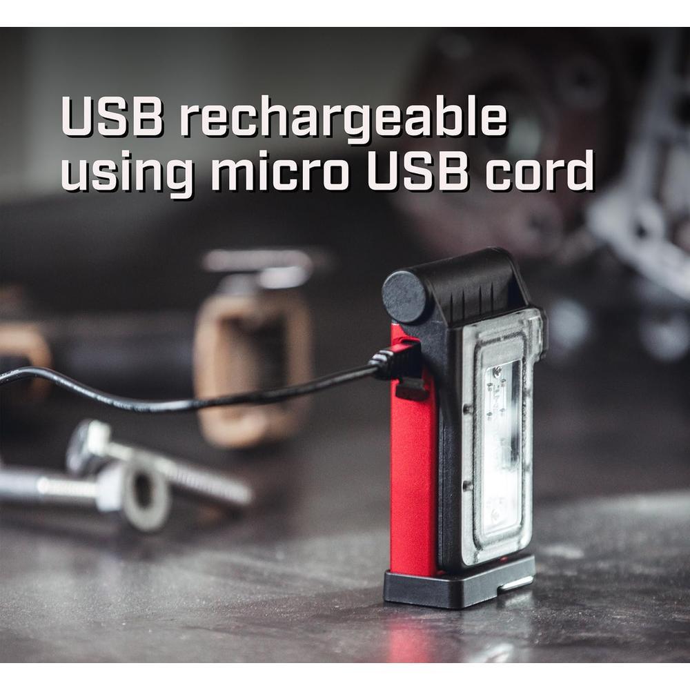 Streamlight 61501 FLIPMATE, 500 LUMENS COMPACT MULTI-FUNCTION RECHARGEABLE WORK LIGHT, RED