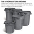 Rubbermaid Commercial Products FG263200GRAY Vented BRUTE® 32 Gallon - Gray