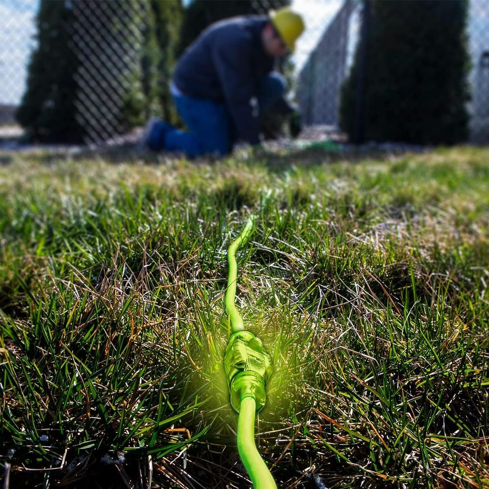 Legacy Manufacturing FZ512835 100 FT. FLEXZILLA PRO EXTENSION CORD, 12/3 SJTW, LIGHTED PLUG, INDOOR/OUTDOOR, ZILLAGREEN, 1875W, 15A