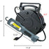 Alert Stamping 8150MM Retractable Cord Reel with LED Work Light, 1500 Lumen
