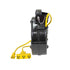 Alert Stamping 8150MP ProReel Retractable Cord Reel, profile side view showing cord guide and outlet block