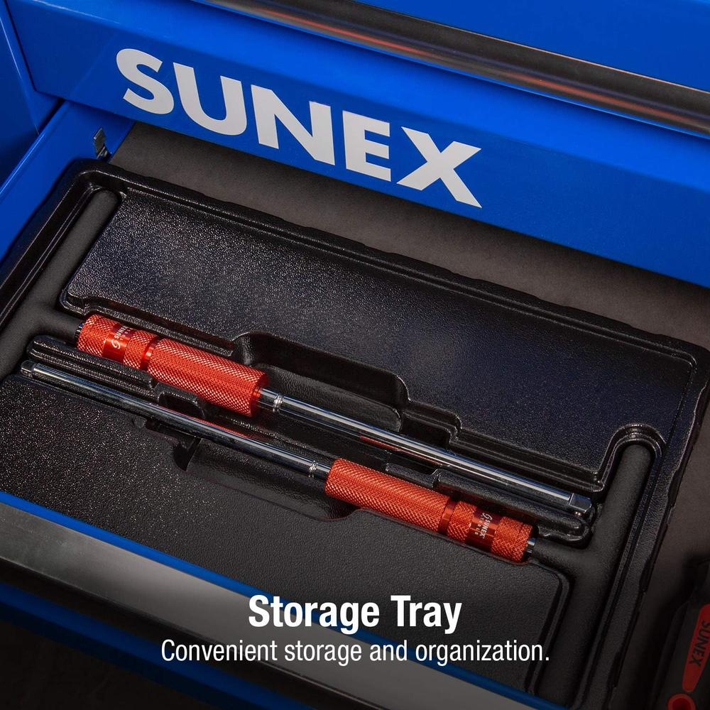 Sunex Tools 9727 2 Piece 1/4" And 3/8" Dr Adj T-Handle Speed Wrench Set