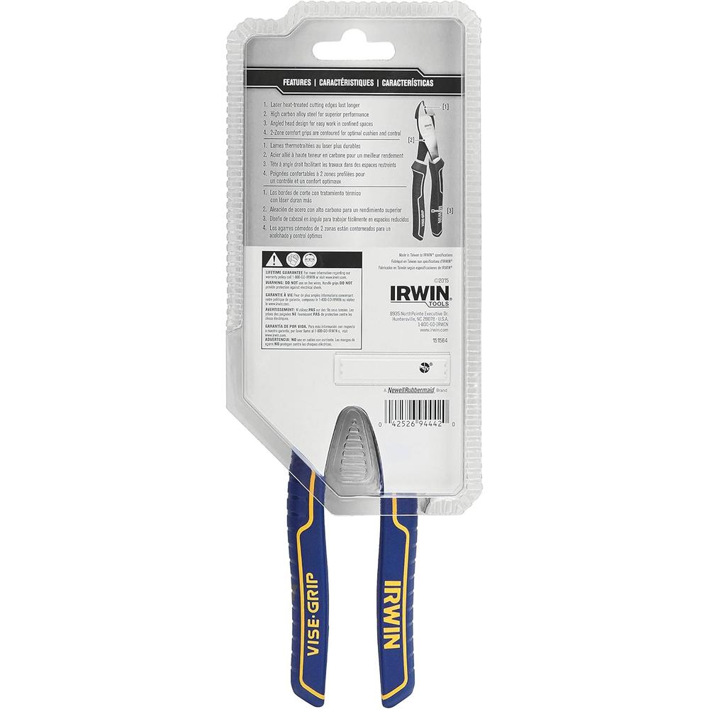 Irwin Vise-Grip 1968333 Diagonal Cutting Pliers, 8-inch