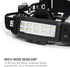 Steelman Pro 79052 Slim Profile LED 250-Lumen Motion Activated Headlamp With Rear Red Blinker, 3xAA Battery Powered
