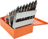 KnKut 29KK10 29-PC HSS MECHANICS LENGTH SPLIT TIP STEP POINT DRILL BIT SET, SIZES 1/16" – 1/2" BY 1/64THS