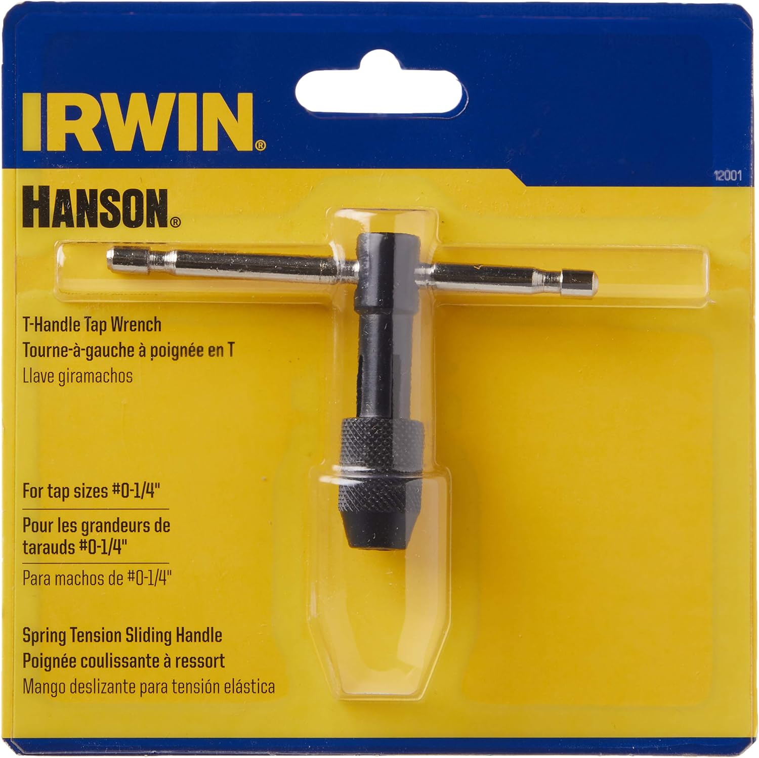 Irwin Tools 12001ZR CLE À TARAUD #0-1/4" T-HNDL