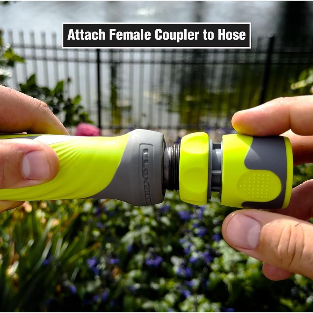 Legacy Manufacturing HFZGAK14 FLEXZILLA GARDEN HOSE QUICK-CONNECT FITTINGS, 5-PIECE COUPLER & PLUG KIT